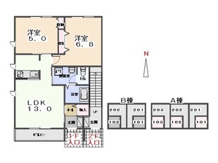 ステラＡの物件間取画像